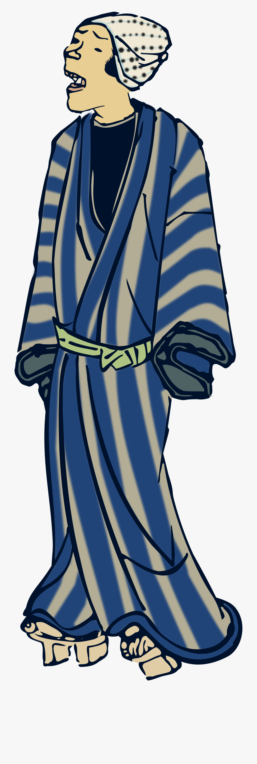 Craftsman Laughing Japanese Japan 555px - Japanese Man Clipart Png, Transparent Clipart