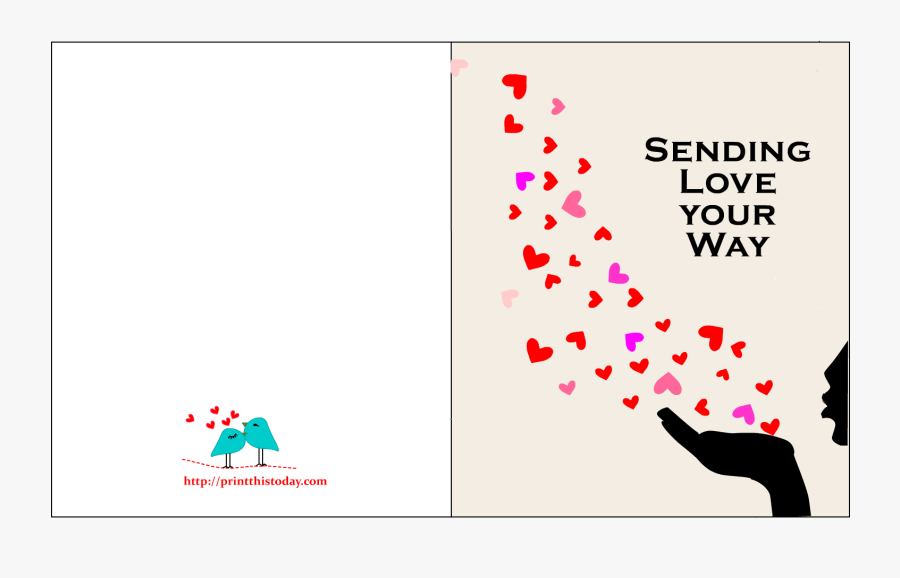Clip Art Free Printable Valentines Cards - Printable Valentines Card Design, Transparent Clipart
