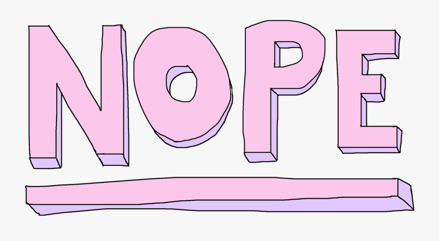 Hd Emilaes Overlays Tumblr, Photo Quotes, Picture Quotes - Pink Nope, Transparent Clipart