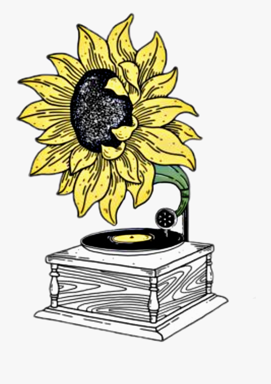 Sunflower Png Tumblr - Aesthetic Drawings Of A Sunflower, Transparent Clipart