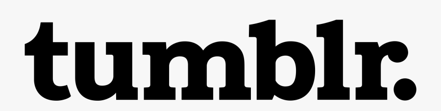 Tumblr Logo Black - Logo White Png, Transparent Clipart