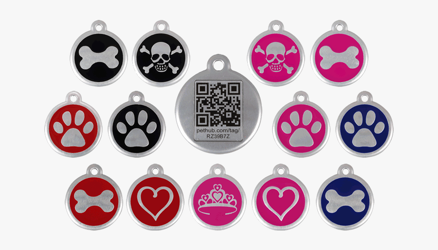 Qr Pet Id Tags Or Personalized Pet Id Tags - Red Dingo Dog Tags, Transparent Clipart