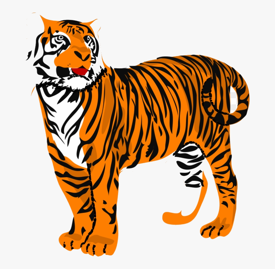Tiger Clipart Black And White Panda Free Image Transparent - Tiger Clipart, Transparent Clipart
