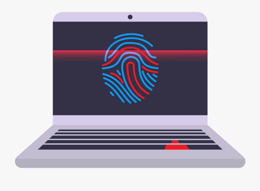 Scan Fingerpring On Laptop - Browser Fingerprinting, Transparent Clipart