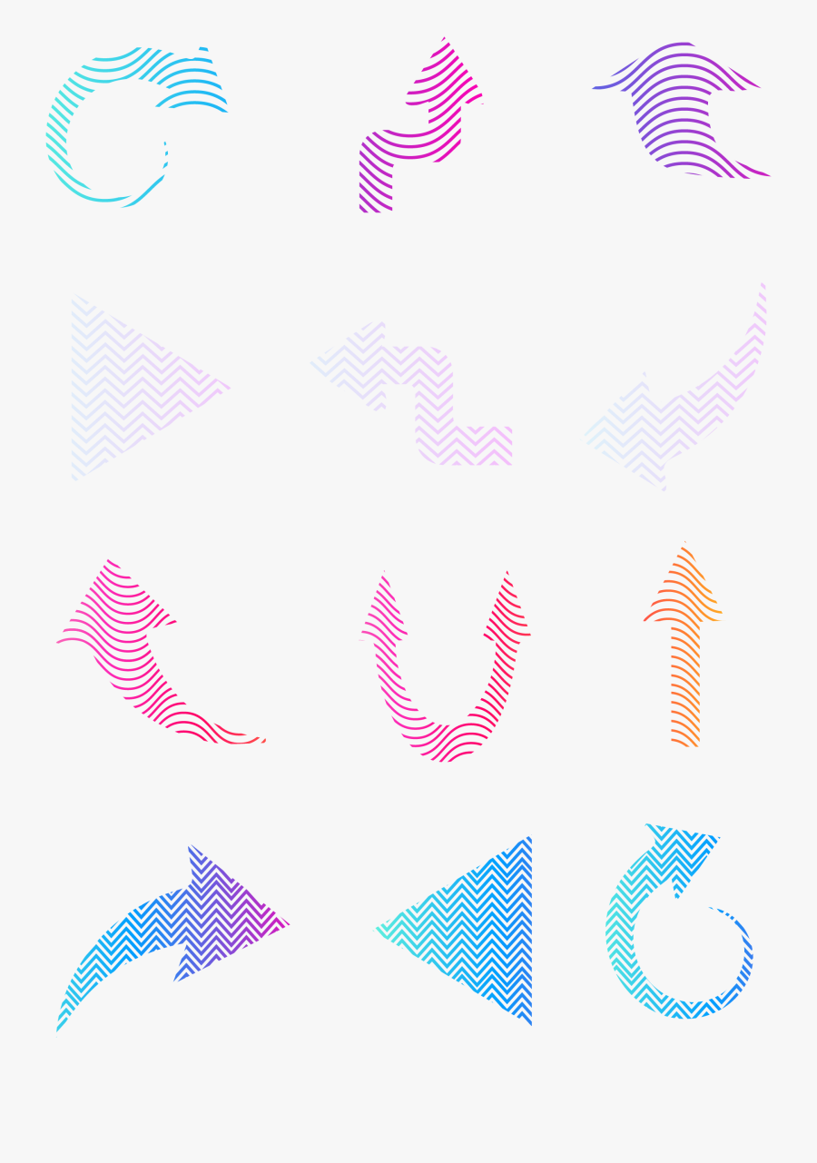 Lines Textures Fingerprints Colorful Png And Vector, Transparent Clipart