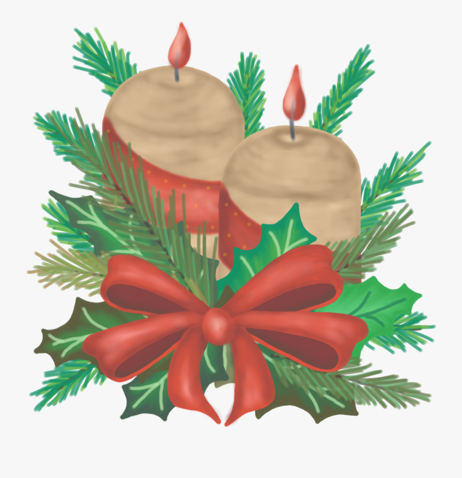 Free Christmas And Winter Themed Clip Art - Cake, Transparent Clipart