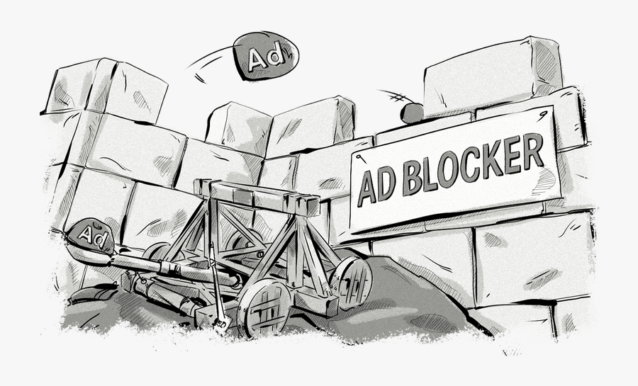 How Does Ad Blocking Work & What Can Publishers Do - Sketch, Transparent Clipart