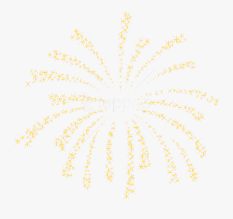 Yellow Cliparts Transparent Red Gold Firework - Pattern, Transparent Clipart