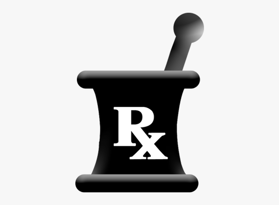 Mortar And Pestle Rx Symbol, Transparent Clipart