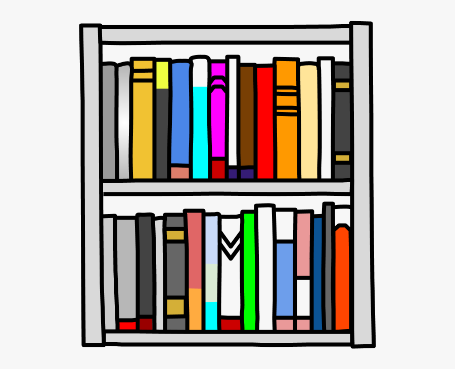 Bookshelf, Books, Gray, Multicolor, Transparent Clipart