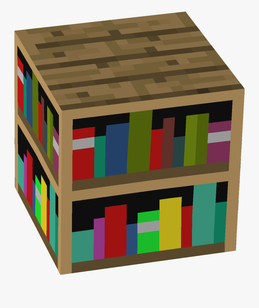 Classy Minecraft Bookcase For Bookcase Minecraft Diy - Minecraft Bookcase Png, Transparent Clipart