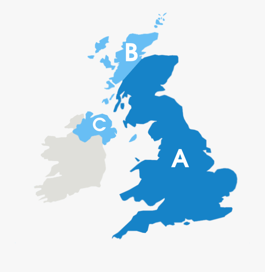 Twin Slot Shelving Delivery Map - Duchy Of Lancaster, Transparent Clipart