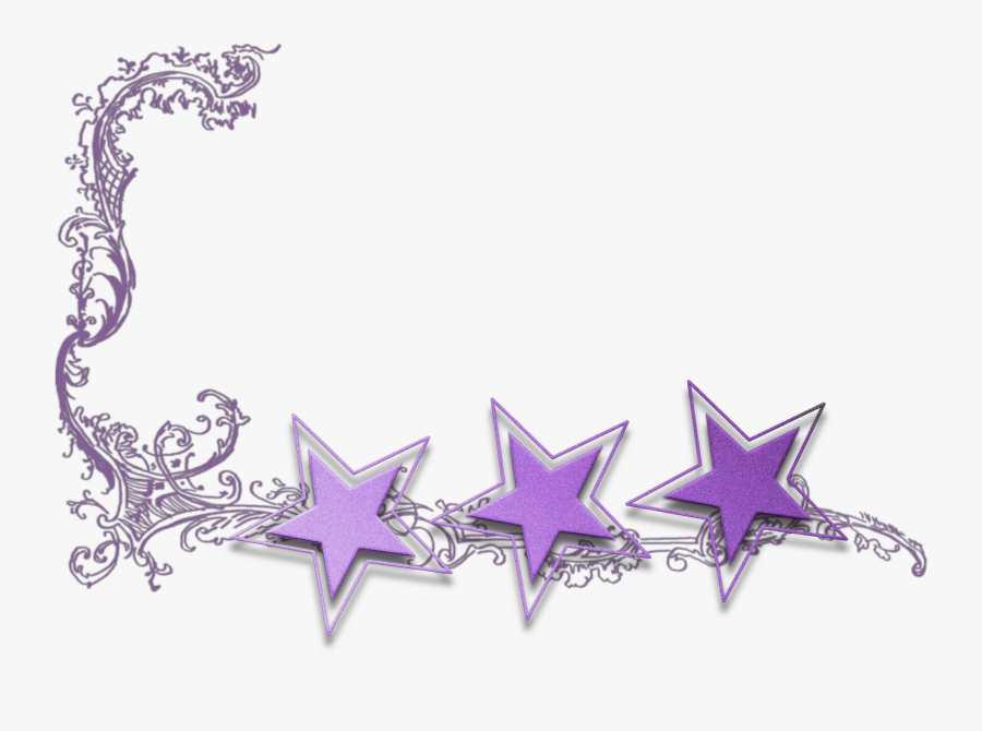 Transparent Stars Border Clipart - Purple Pink Border Png, Transparent Clipart