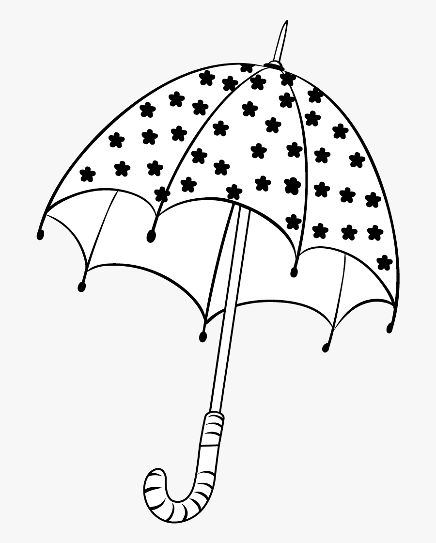 Umbrella Digi Stamp - Umbrella, Transparent Clipart