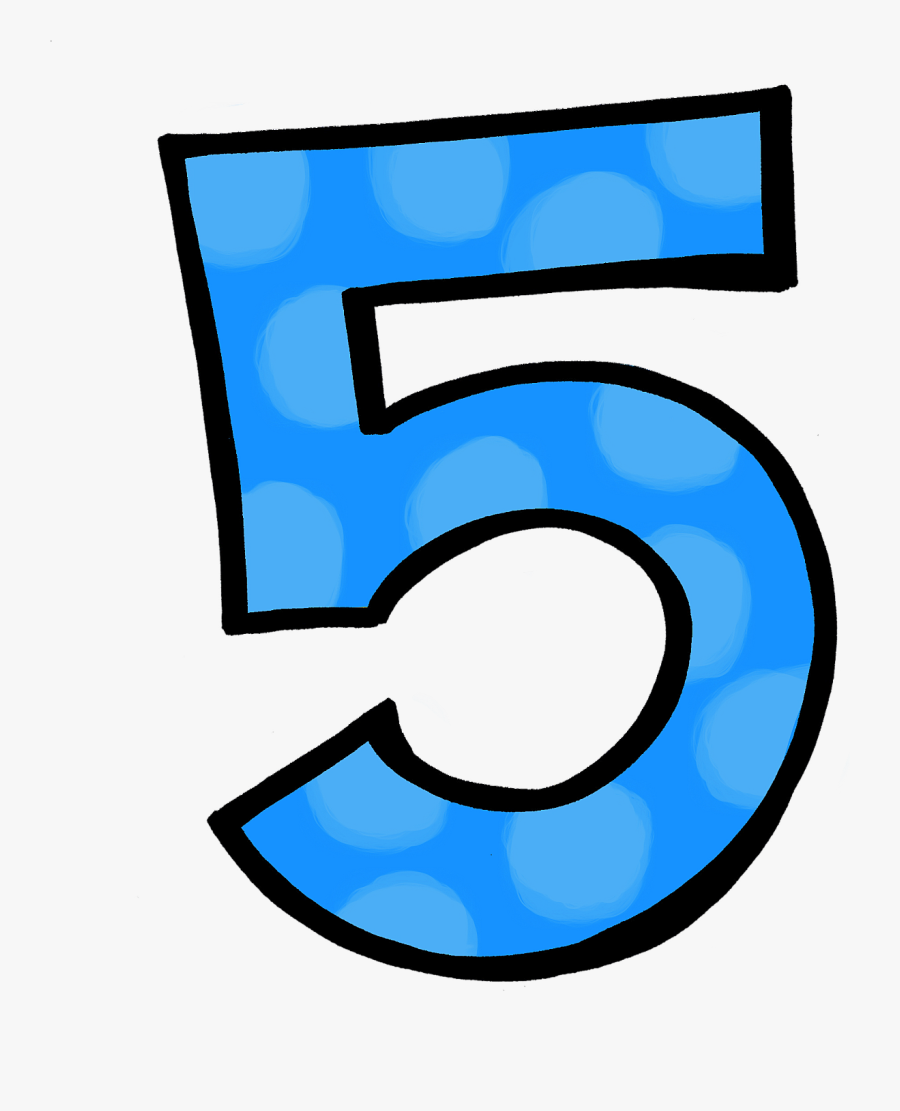 Polka Dot Number 3 Polka Dot Numbers Polka - Number 5 Clipart, Transparent Clipart