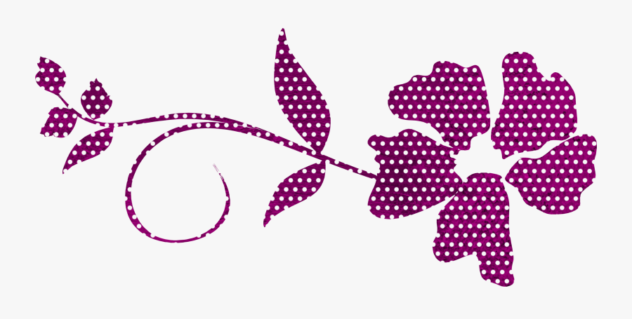 Pink, Polka, Dot, Flower, Polkadot, Swirl, Texture - Png ดอกไม้ สี แดง, Transparent Clipart