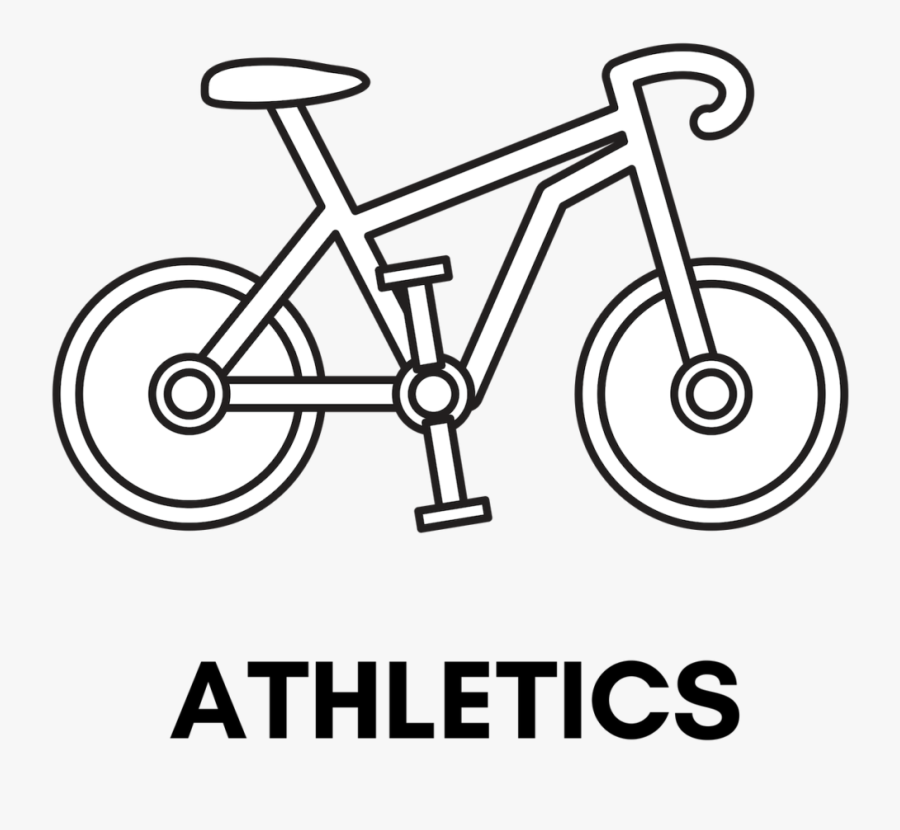 Athleticicon - Bike Frame Outline Bmx, Transparent Clipart