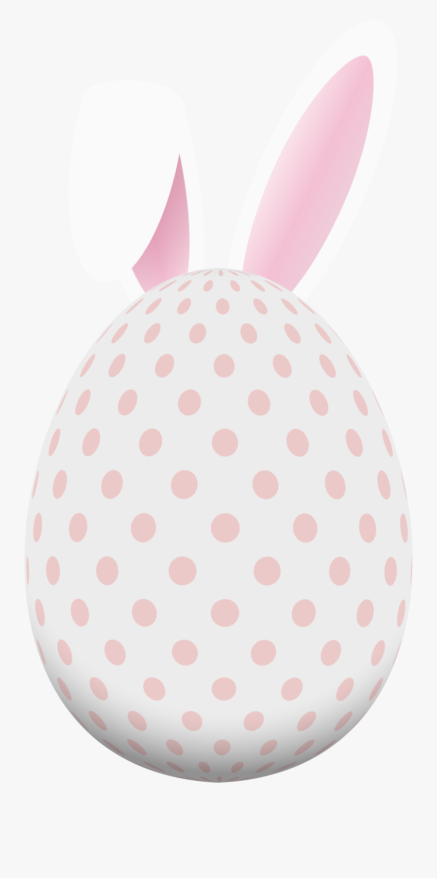 Bunny Png Egg With Clip Royalty Free Transparent Png - Polka Dot, Transparent Clipart