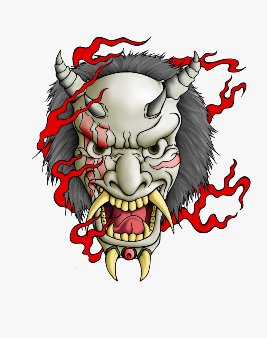 Oni Mask Png Free Download - Oni Mask Png, Transparent Clipart