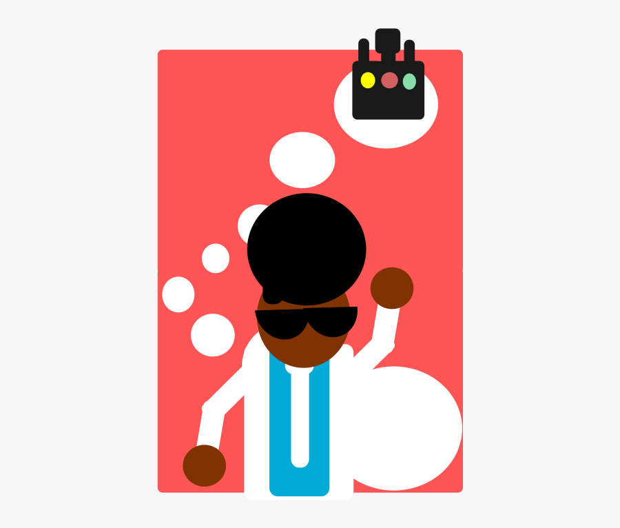 Disco Dude - Illustration, Transparent Clipart
