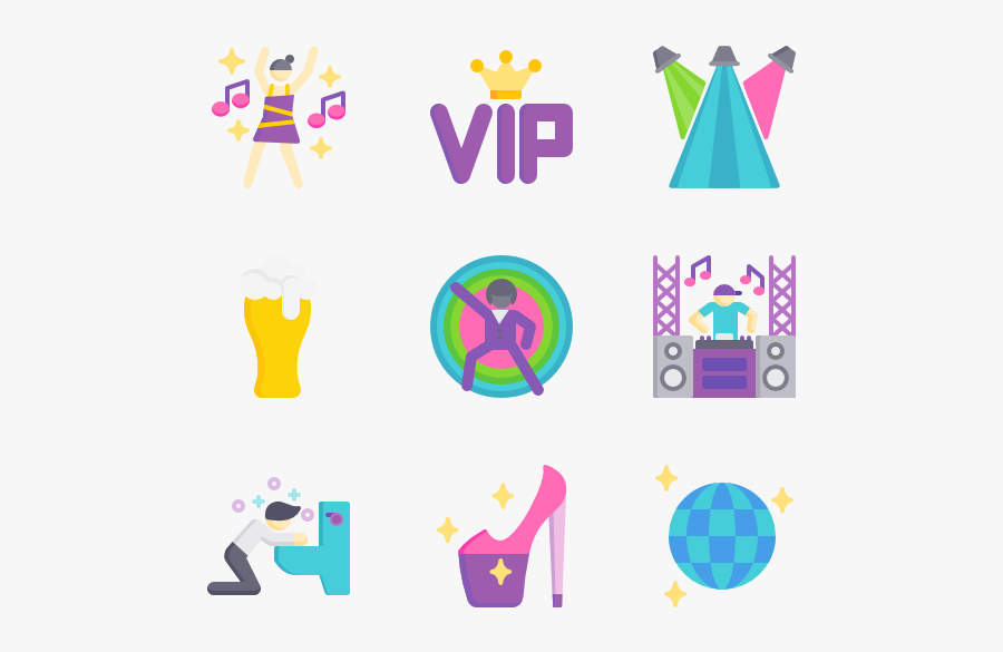 Discotheque - Iconos De Musica Disco, Transparent Clipart
