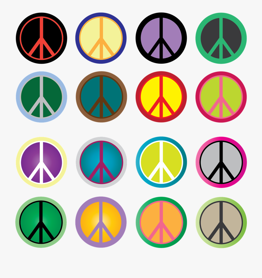 Peace Sign Peace Hippie Free Picture - Diskotek I 60 Erne, Transparent Clipart