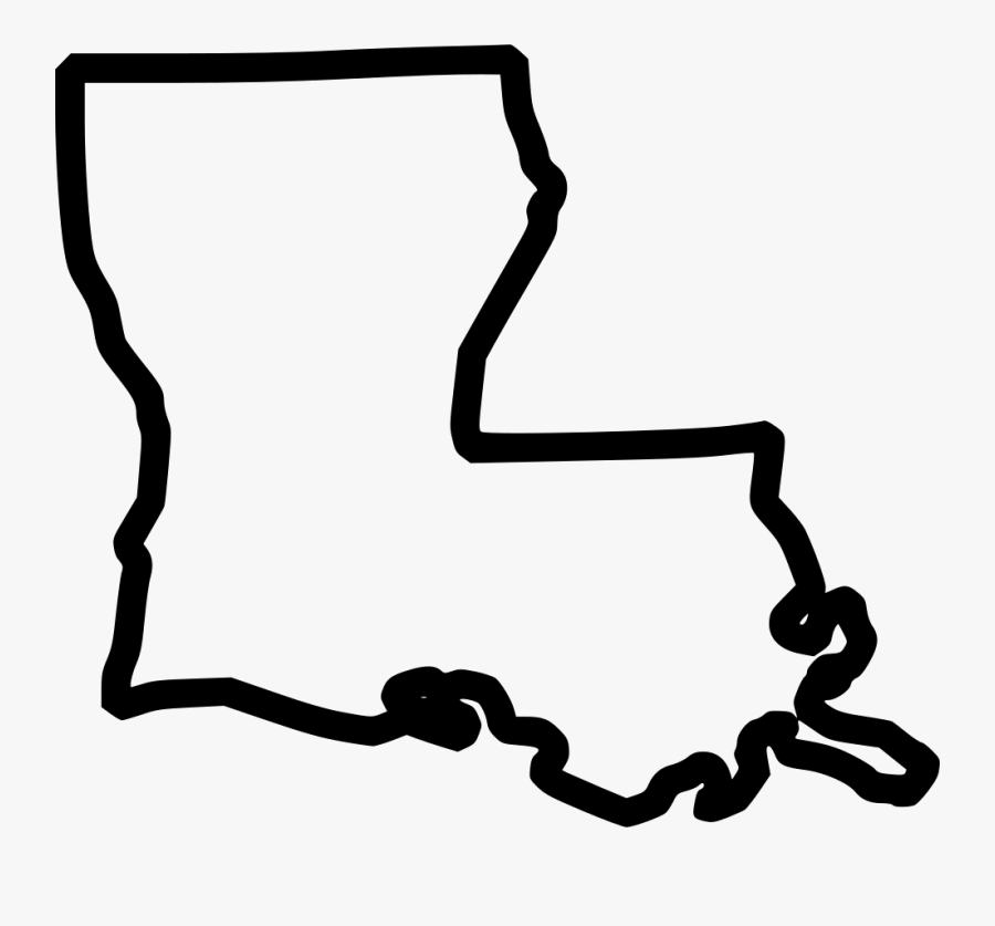 Png Icon Free Download - Louisiana State Outline Svg, Transparent Clipart