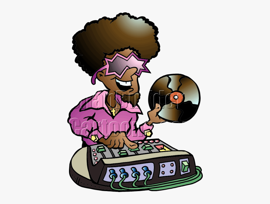 Dj Disco Mascot - Диджей Мультяшный, Transparent Clipart
