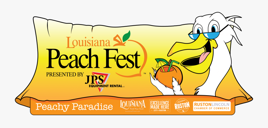Louisiana Peach Fest - Cartoon, Transparent Clipart