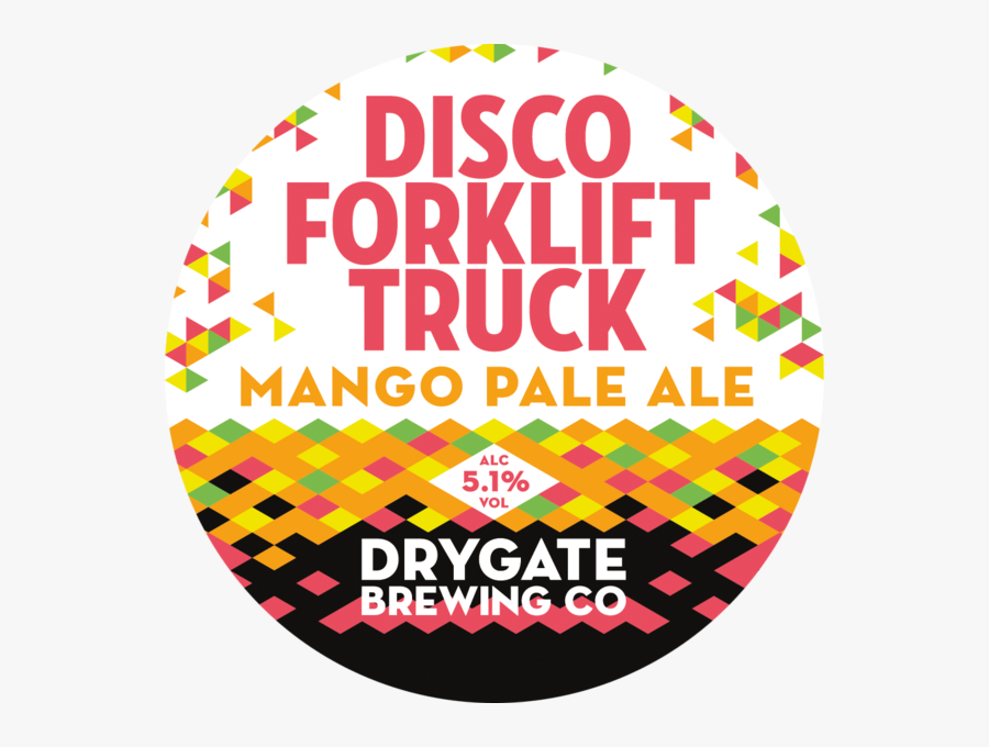 Disco Forklift Truck, Transparent Clipart