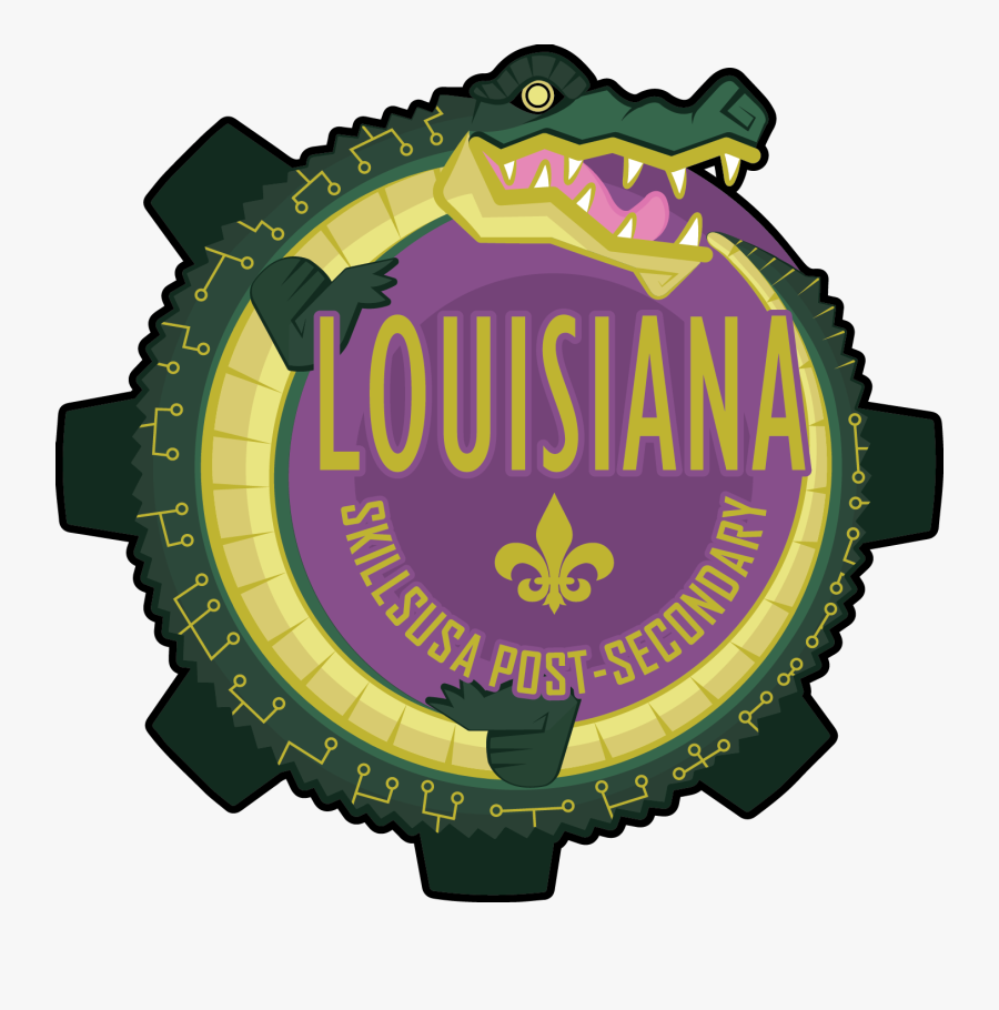Skillsusa Louisiana Pin - Illustration, Transparent Clipart