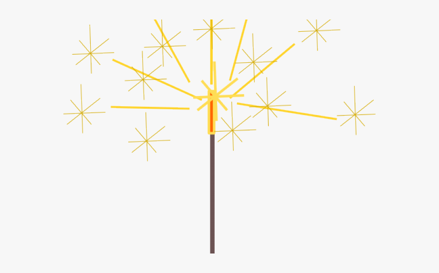Sparklers Clipart New Year"s - Transparent Sparkler Clip Art, Transparent Clipart
