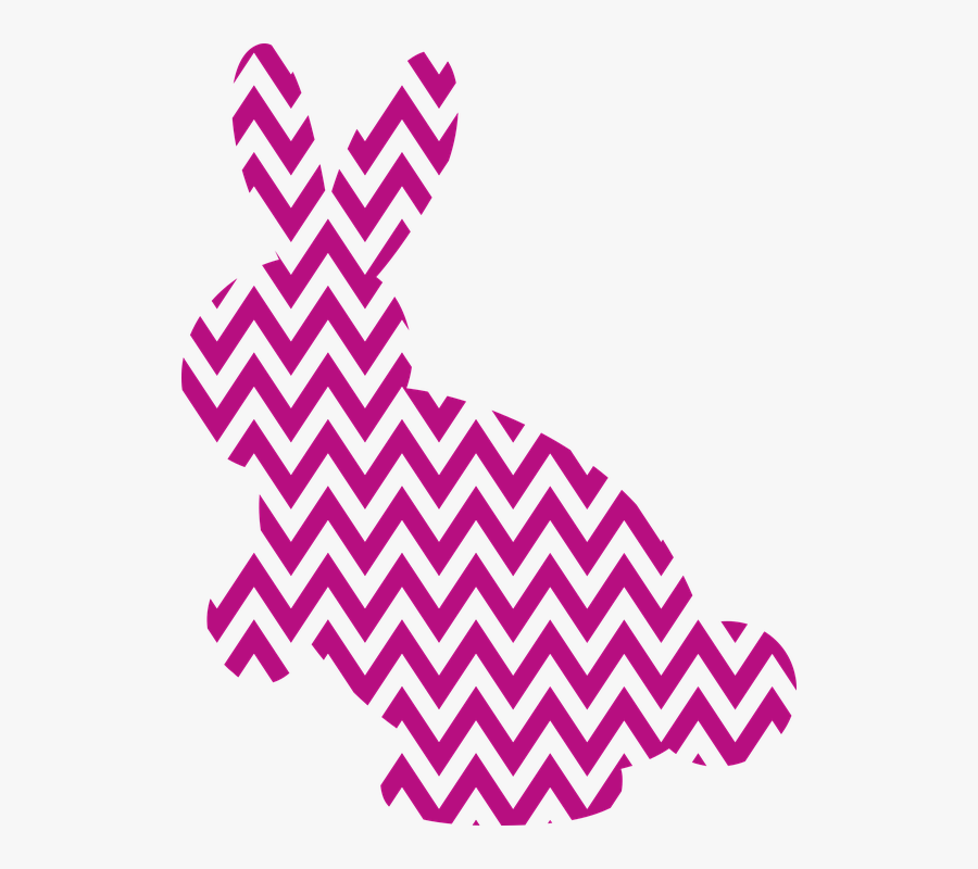 Rabbit, Chevron, Easter, Bunny, Cute, Design, Trendy - Ikea Tapijten Zwart Wit, Transparent Clipart