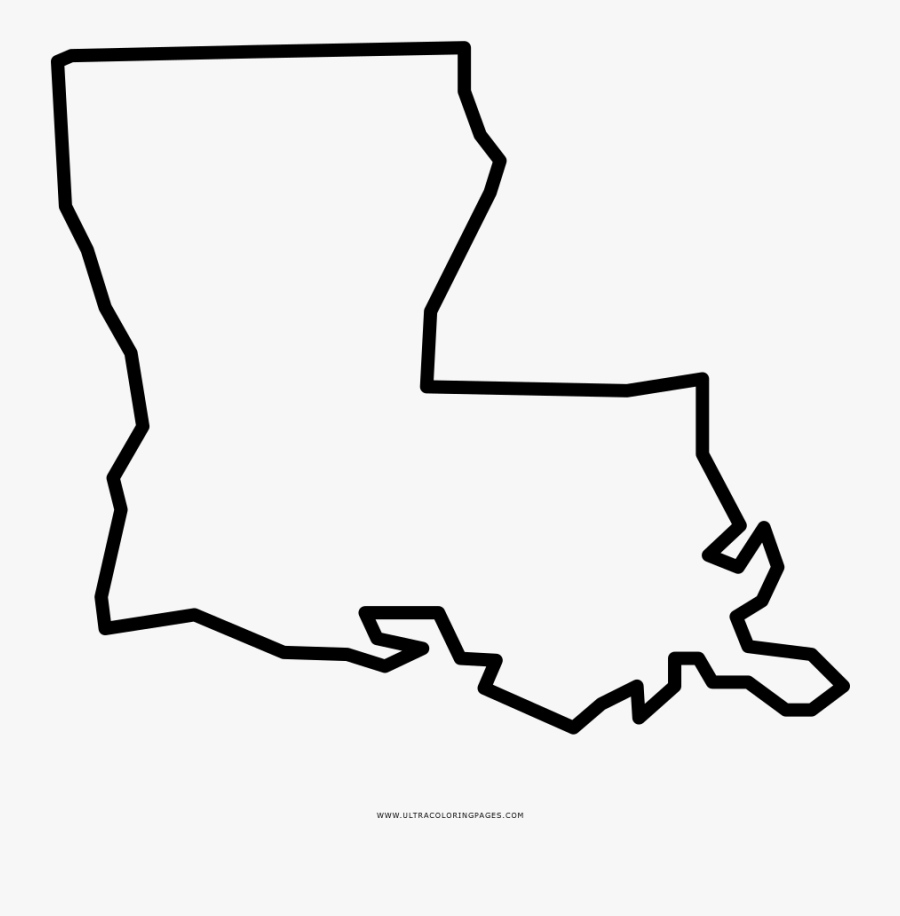 Louisiana Coloring Page - Line Art, Transparent Clipart