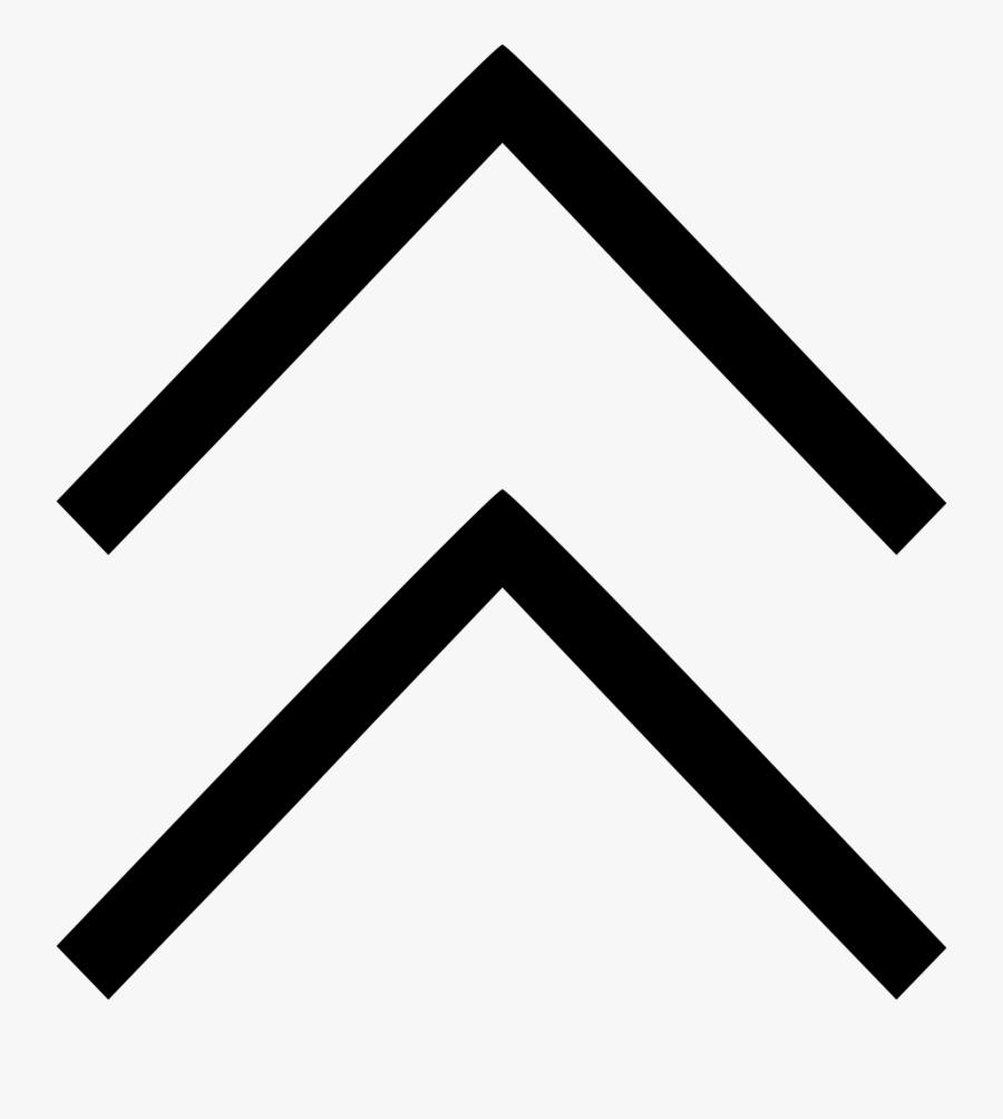 Double Chevron Up - Up Chevron, Transparent Clipart