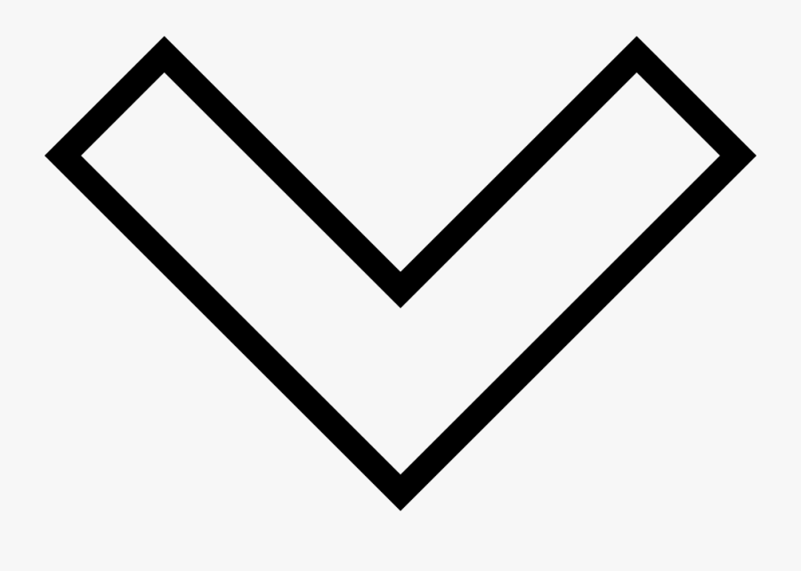 Hsss Chevron Down Line, Transparent Clipart