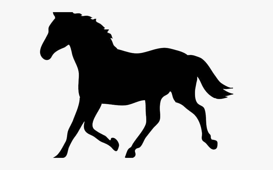 Hound Clipart Horse - Stencil Of A Horse, Transparent Clipart