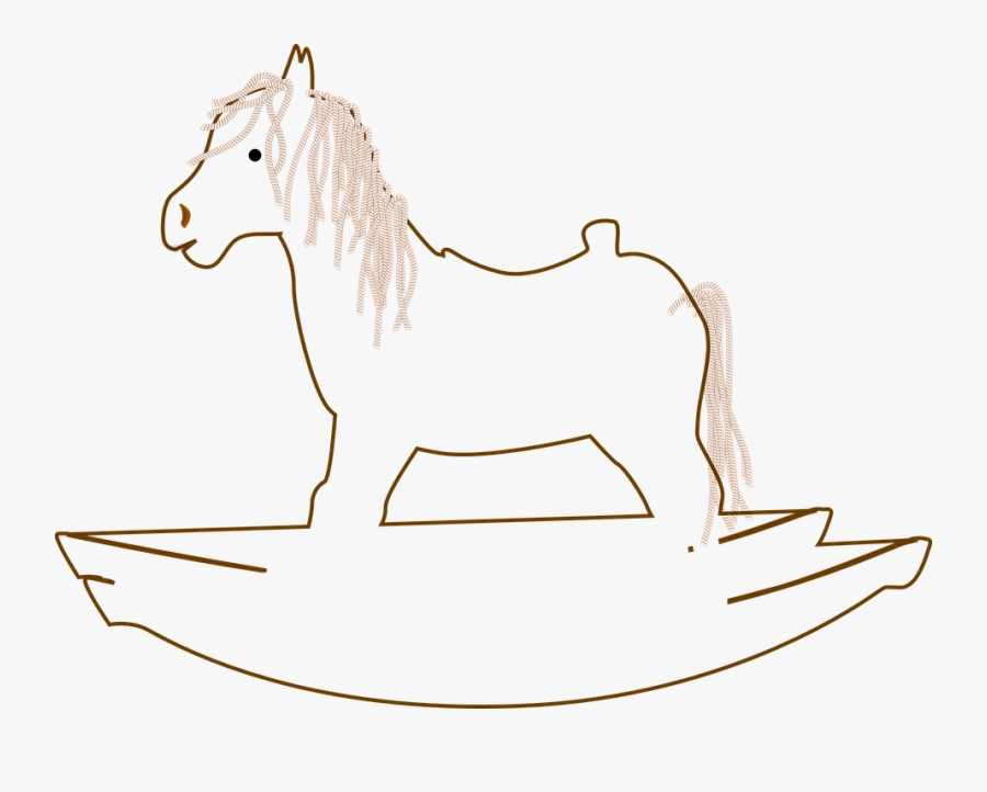 Transparent Horse Outline Png - Rocking Horse Clip Art, Transparent Clipart