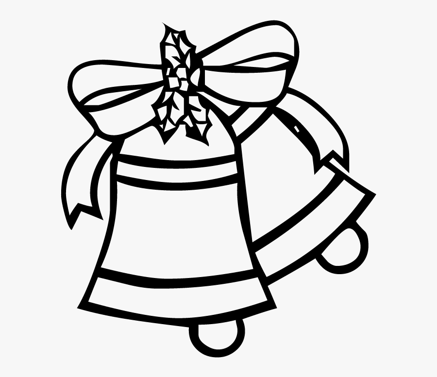 Christmas Bells Outline Png - Christmas Bell Outline Clipart, Transparent Clipart