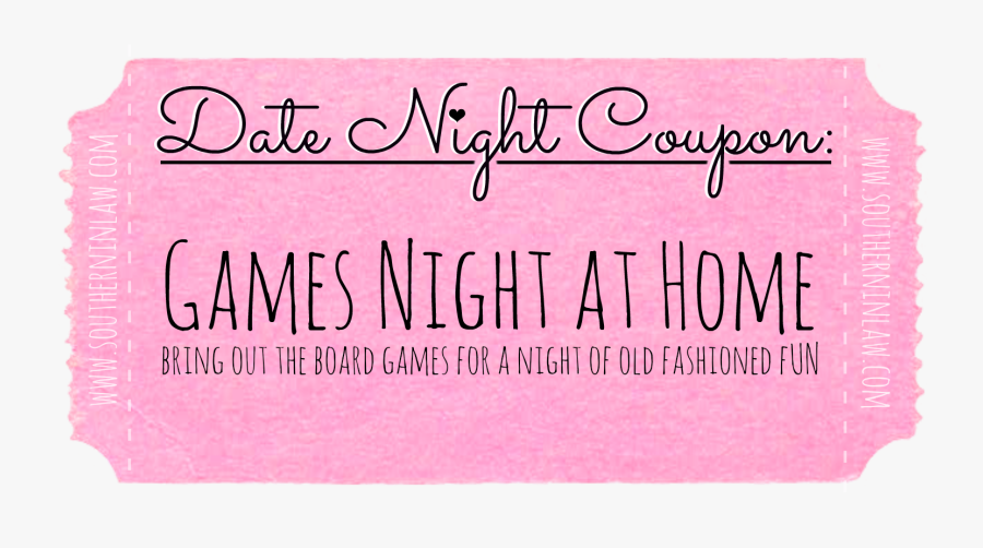 Movie Date Coupon, Transparent Clipart