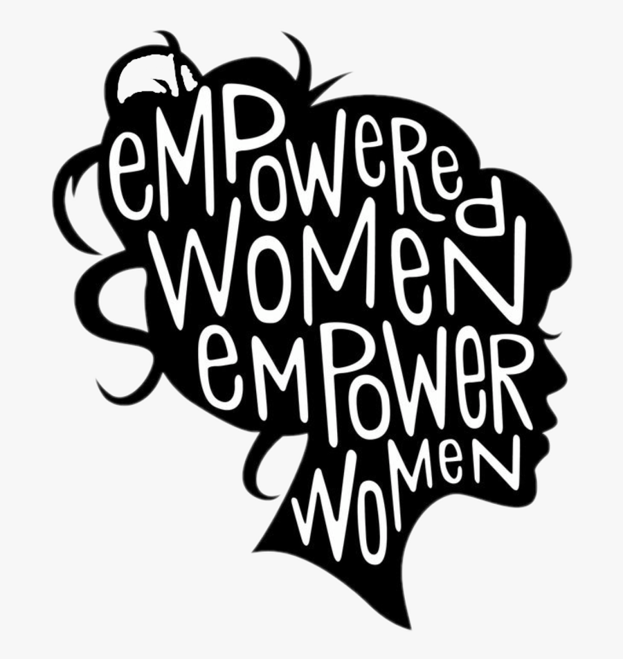 #shadow #black #woman #women #empoweredwomen #silhouette - Empowered Women Empower Women Art, Transparent Clipart