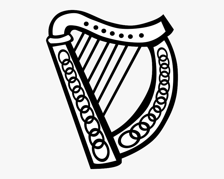 Celtic Harp Clip Art, Transparent Clipart
