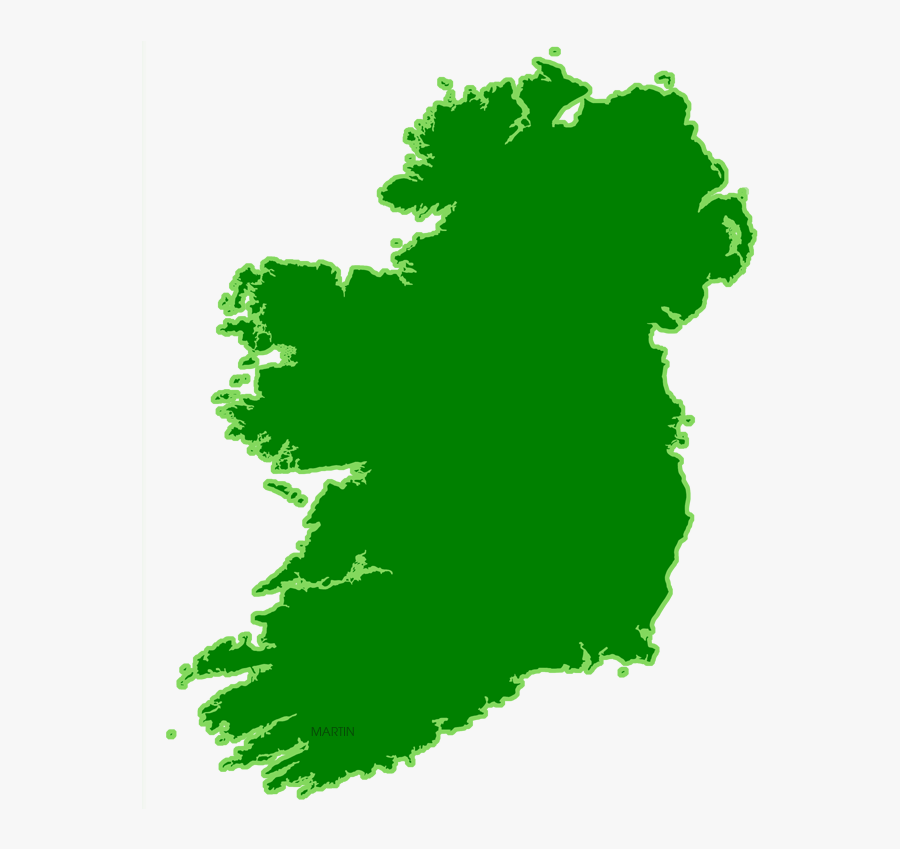 Map Of Ireland, Transparent Clipart