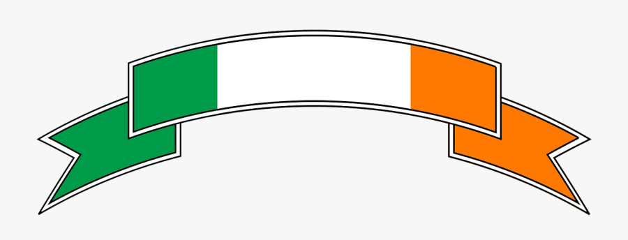 Ireland Banner Irish Symbol Png Image - Irish Flag Banner Clipart, Transparent Clipart