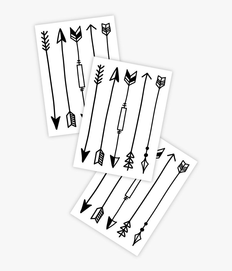 Transparent Tribal Arrows Clipart - Calligraphy, Transparent Clipart