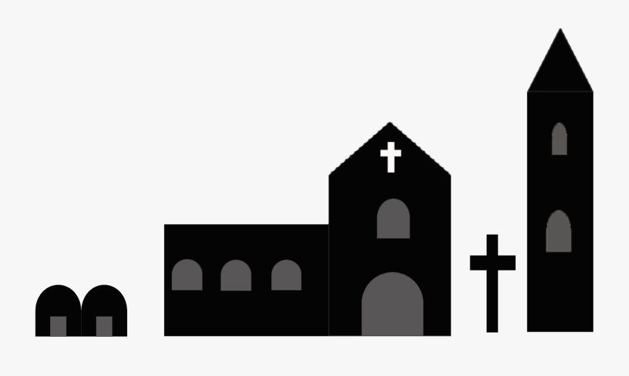 Irish Clipart Black And White - Church Silhouette Pdf, Transparent Clipart
