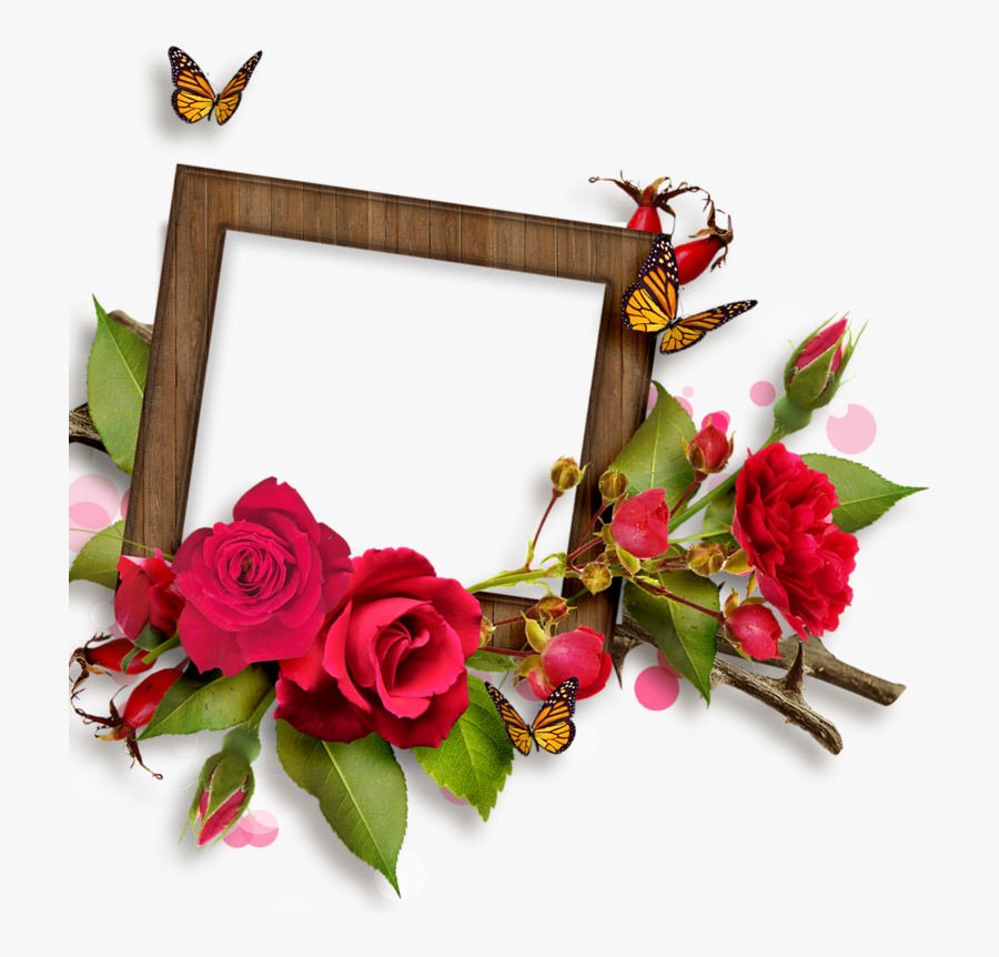 Png Download , Png Download - Flower Frame Rose Png, Transparent Clipart