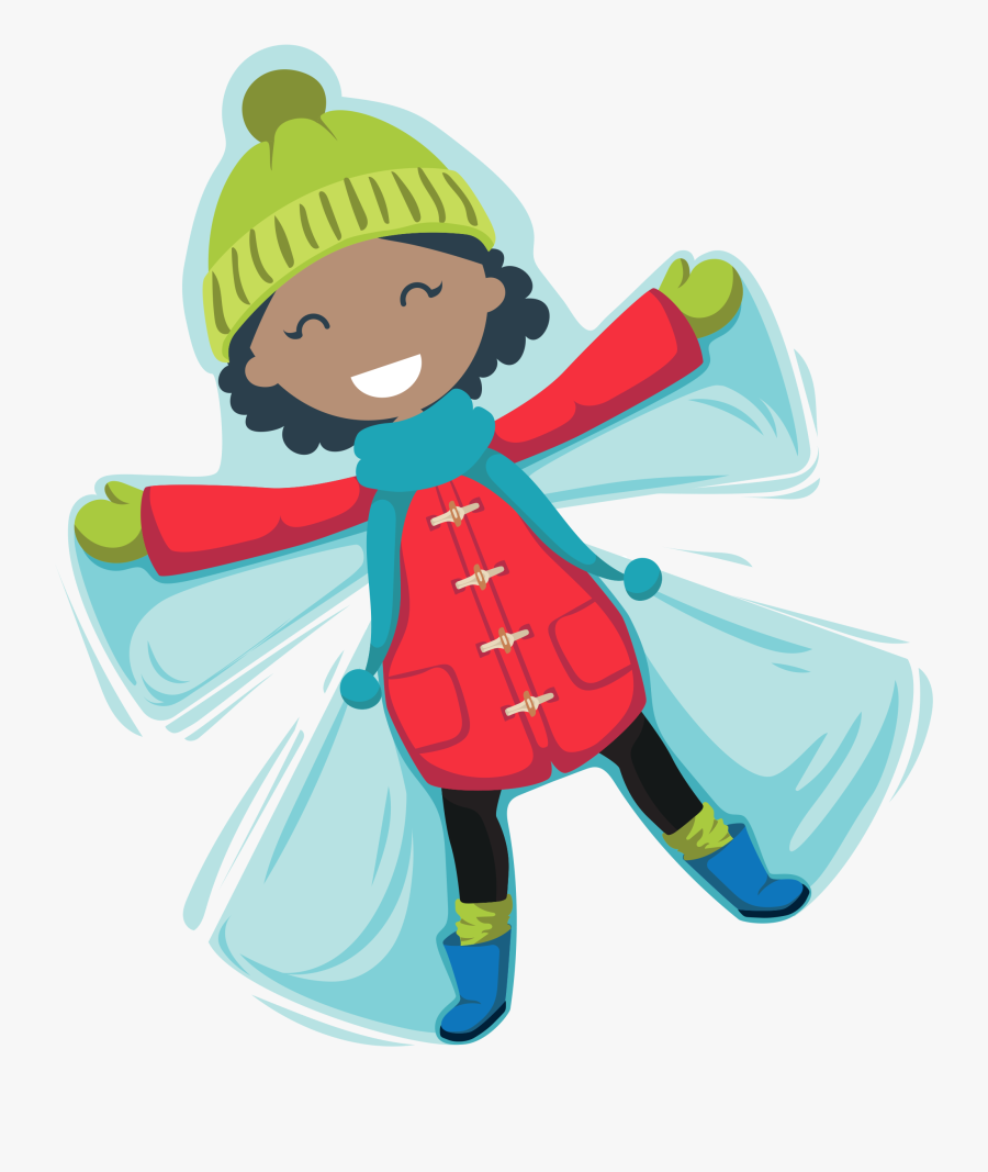 Christmas Snow Angel - Cartoon, Transparent Clipart