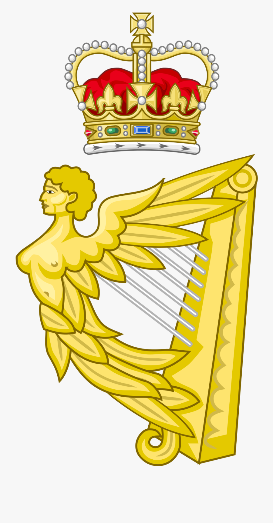 Irish Harp Png, Transparent Clipart
