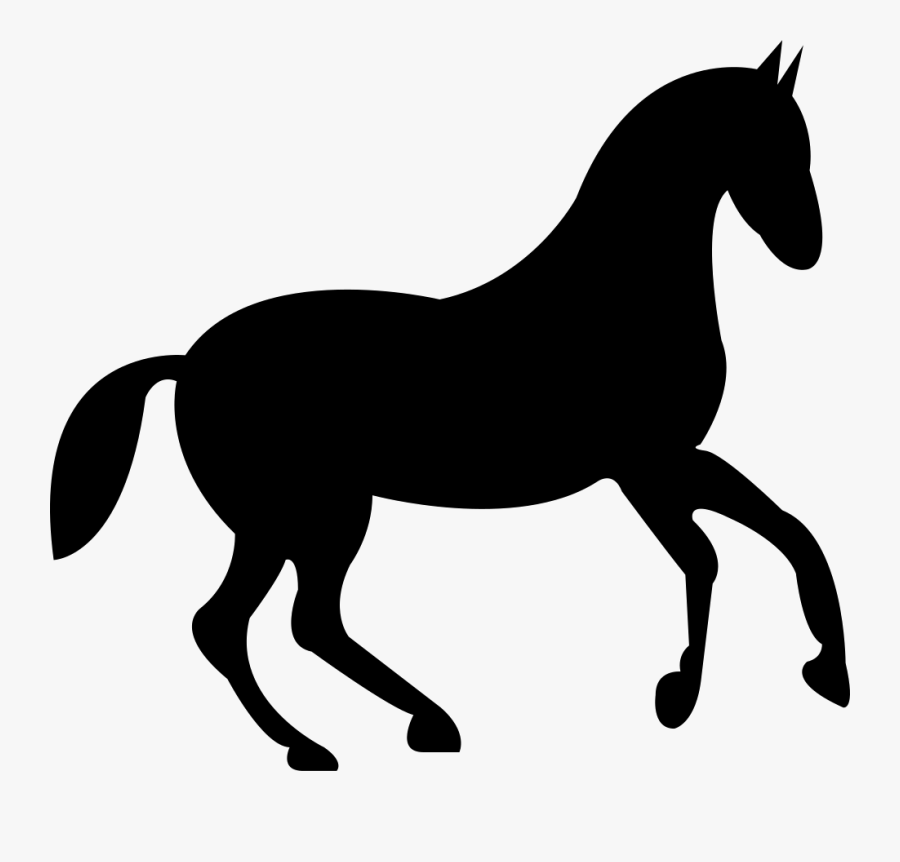 Dancing Race Black Horse Comments - Horse Stencil, Transparent Clipart